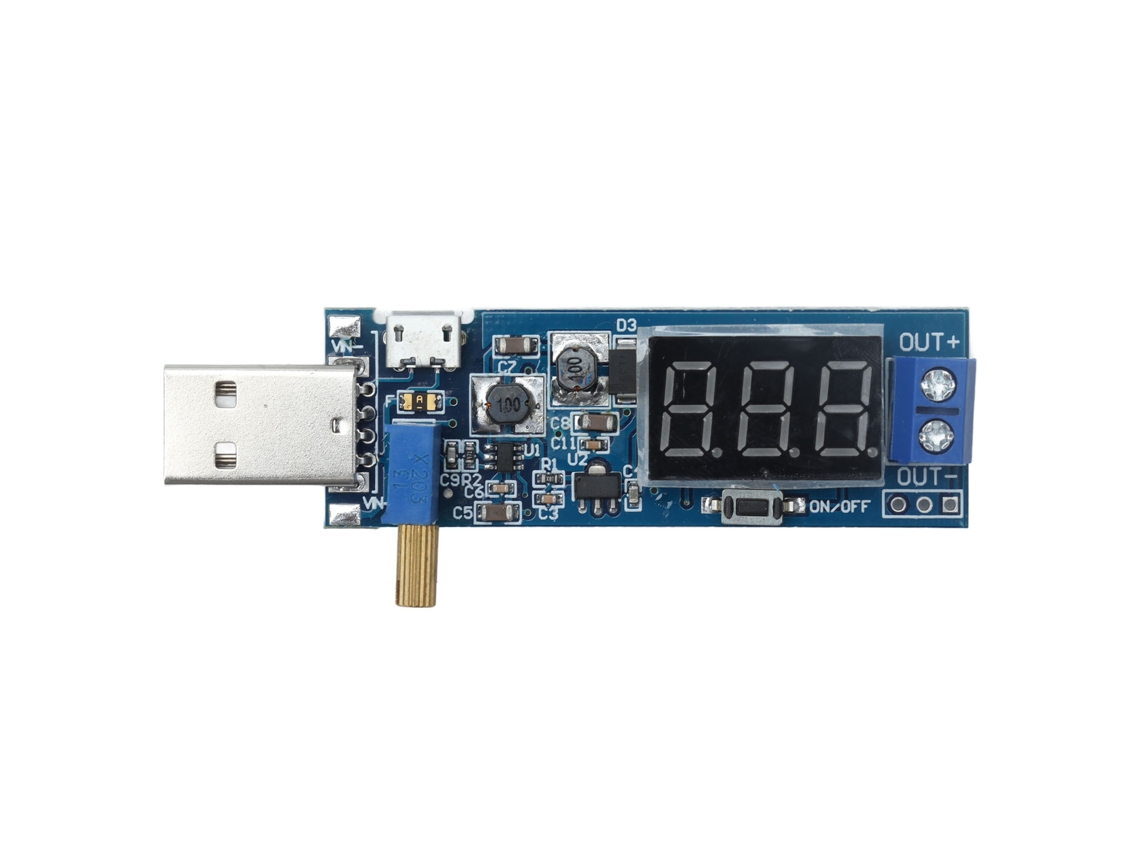 Módulo Conversor Dc dc Boost Buck Regulador de Voltaje Ajustable 5v para 3.3v 9v 12v 24v Fuente de Alimentación Usb