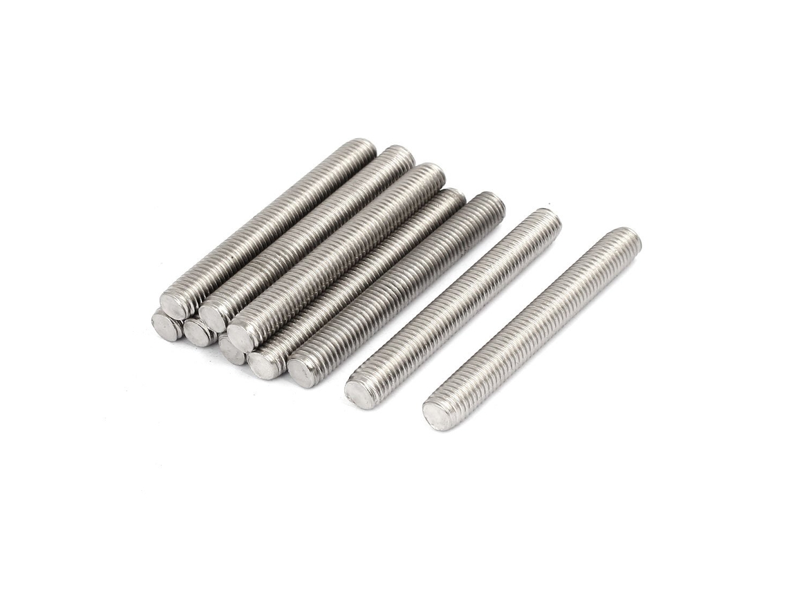 Barra Roscada M10 X 80mm, Aço Inoxidável 304, Pac. 10 Pçs CHABERLU