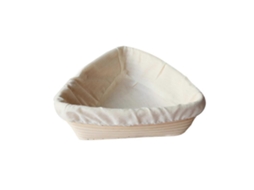 Cesto Banneton Para Pão Artesanal, Em Rattan, Formato Triangular, Para Massa Madre, Fermentação Natural E Padaria Doméstica