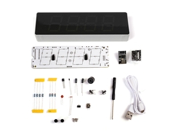 Kit Relógio Wifi Colorido Iot Com Solda Prática