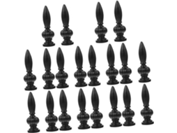 Conjunto De 20 Peças De Luminárias De Mesa Decorativas Em Alumínio, Pretas, Com Acabamento Refinado.