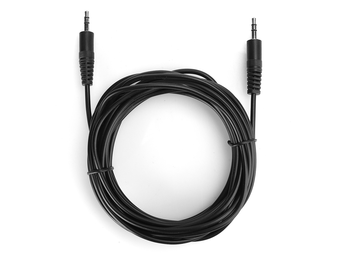 Cabo Mali de áudio 3.5mm macho para macho, extensor auxiliar, 5m, para alto-falante estéreo