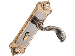 Fechadura De Porta Vintage Em Liga Alumínio Osaladi Para Quarto, Com Trava De Segurança, Maçaneta Com Chave E Design