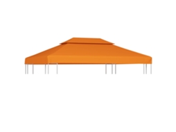 Vidaxl Cobertura De Substituição P/ Gazebo 310 G/m² 3x4 M Laranja