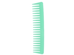 Pente De Dentes Largos Sem Cabo Para Cabelo Cacheado Molhado Ou Seco Detangler Verde 19cm