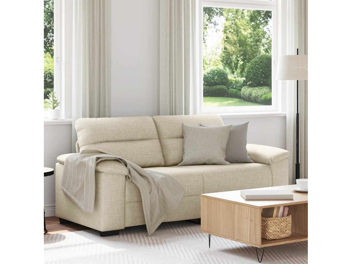 Vidaxl Sofá De 2 Lugares, 180x81x84 Cm, Em Linho