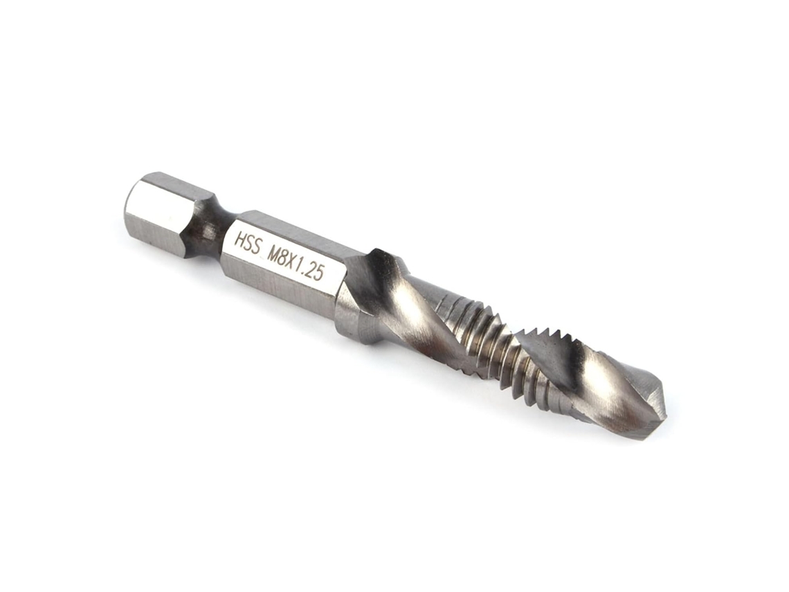 Brocas M8 Hss Com Encaixe Hexagonal, Alta Dureza, Resistentes À