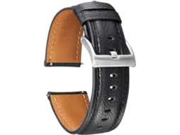 Pulseira para Smartwatch de 20mm 22mm Couro Alta Qualidade Água Fivela Aço Inoxidável Durável