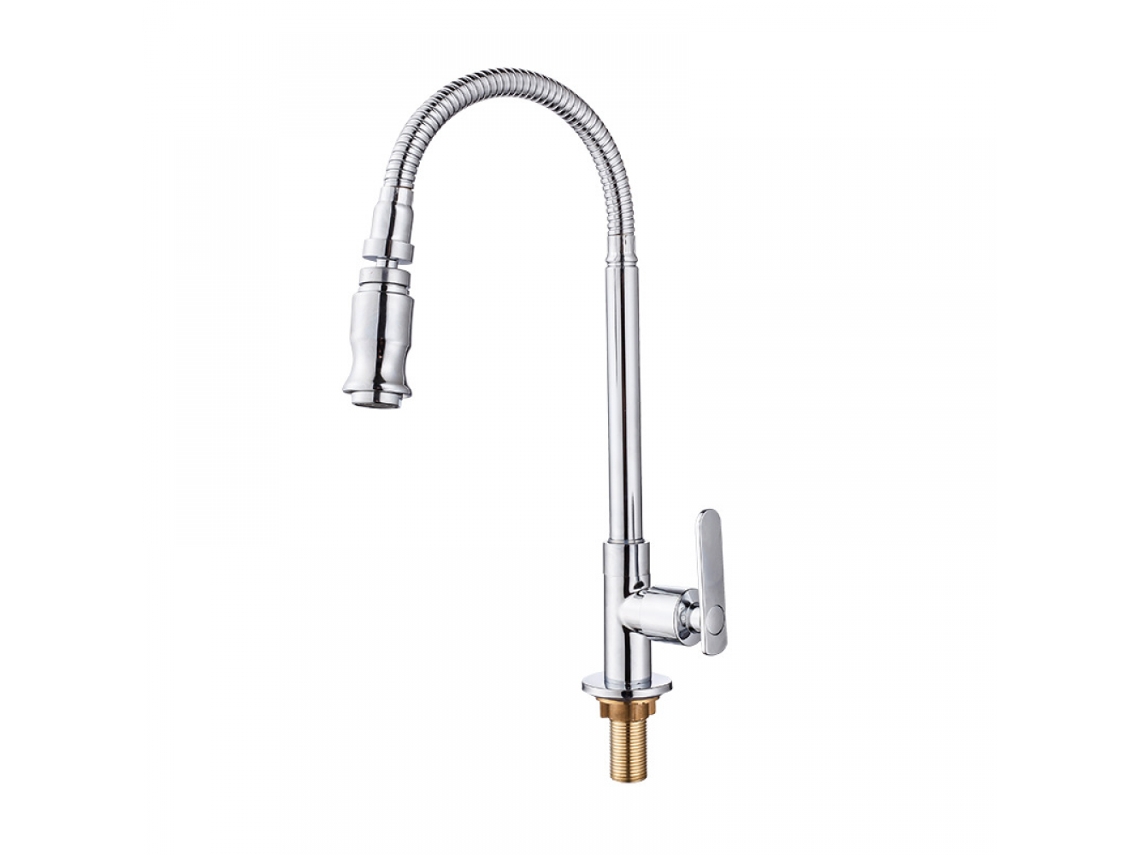 Torneira De Cozinha, Cozinha Externa, Lavanderia, Bar, Jardim Externo, Pescoço Flexível 360°
