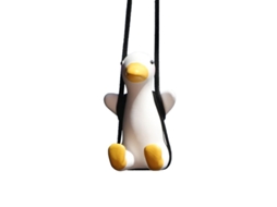 Pingente de Patinho Nova Line fofo para carro, decoração de espelho | S/MARCA
