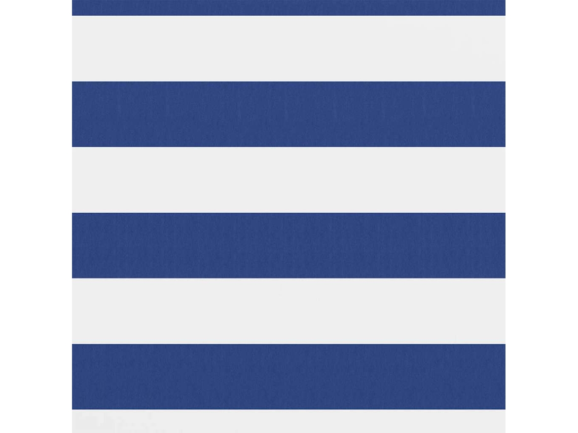 Tela de Varanda 90x500 Cm Tecido Oxford Branco e Azul MAISON EXCLUSIVE