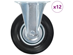 Vidaxl 12 Pcs Fixed Casters 125 Mm
