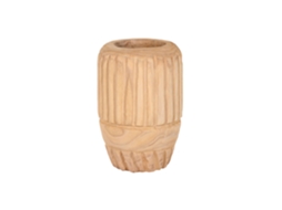 Vaso de Madeira de Paulownia Esculpida Naturalmente, 29x29x42cm ALEXANDRA HOUSE LIVING