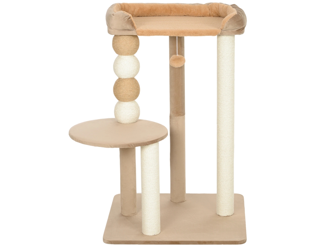 Árvore De Gato, Cama Macia, Bola De Brinquedo, Marrom