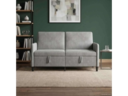 Vidaxl Sofa Com Armazenamento Cinzento-claro 152 X 78 X 87 Cm
