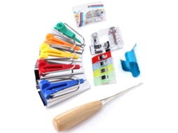 Kit de Ferramentas para Fazer Viés em Tecido: Manual, Calcador para Costura, Prendedores e Ferramentas para Quilting. AQUAFORGE