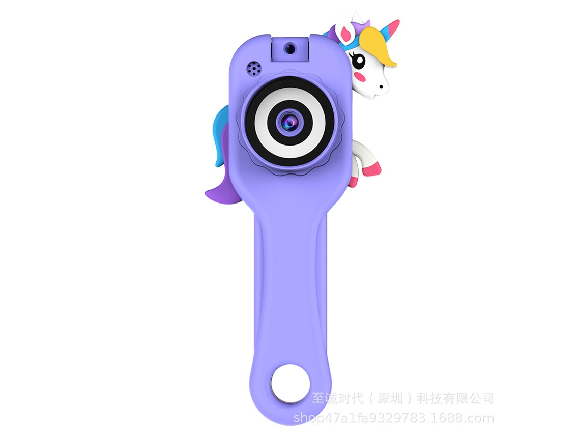 Novo Brinquedo Infantil com Câmera Digital e Microscópio: Microscópio Digital Unicórnio Roxo YUNZII (tira Fotos)