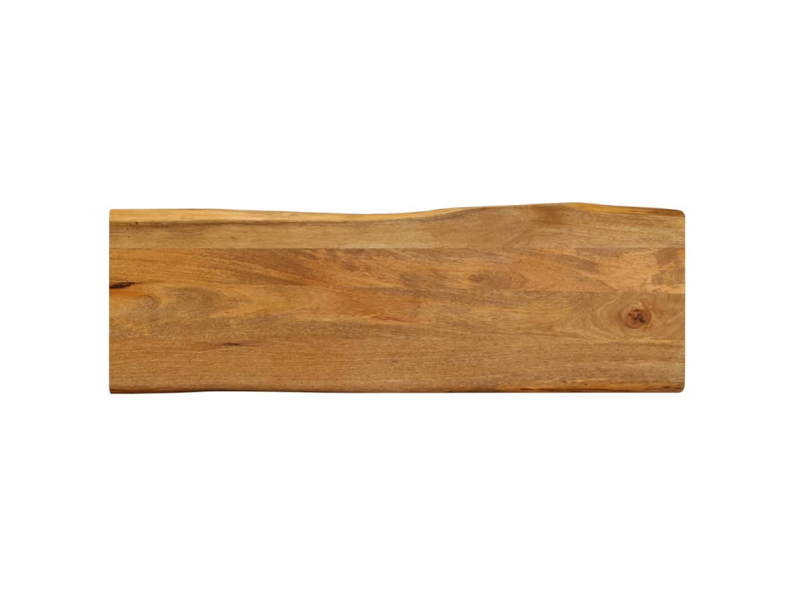 Vidaxl Tampo De Mesa C/ Borda Viva 120x40x2,5 Cm Mangueira Maciça