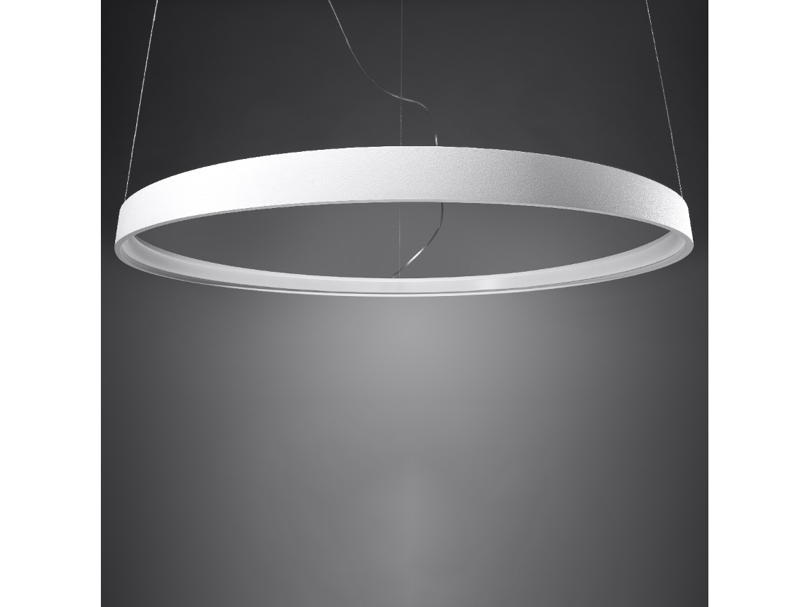 Candeeiro de Teto Led SOLLUX (Aço Rio -  55 cm Branco 3000K)