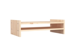 Suporte para Monitor VIDAXL 50x27x15 cm madeira de pinho maciça