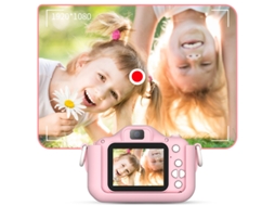 Câmera Digital Azul E Rosa Para Crianças, Mini Câmera De Brinquedo Com Pixel De 2000 W Brilvibera