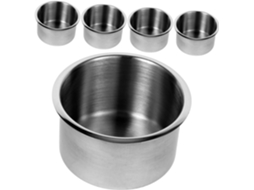 Conjunto De 5 Suportes Para Copos Em Aço Inoxidável Para Carro, Sofá E Barco.