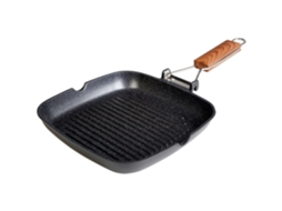 Grelhador WECOOK (28 X 28 cm - Alumínio Fundido - Preto)