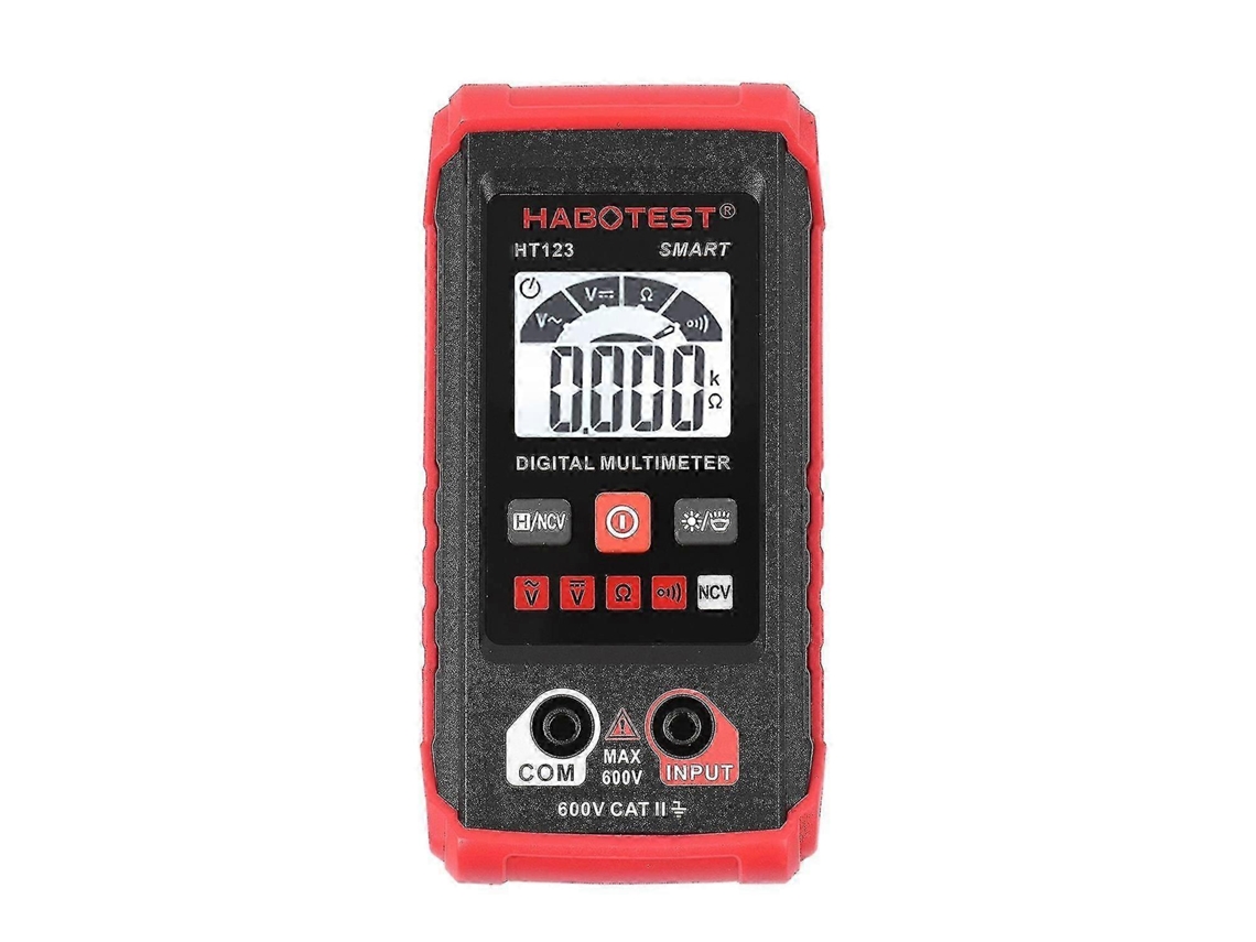 Multímetro Digital Habotest Ht123, Alcance Automático, 2.000 Contagens, Medição True Rms Com Luz De Fundo Lcd Flas S202412247733 Slowmoose
