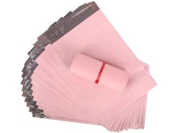Lote De 50 Sacos Postais Em Polietileno Rosa, Envelopes Étanches, Transporte Autoadesivos, Correio Épais, 16