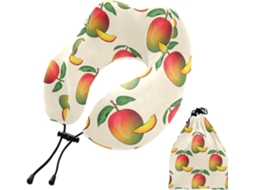 Travesseiro de Viagem Kutsu Mango Portátil Espuma Viscoelástica para o Conforto Leve Suporte Viagens Carro