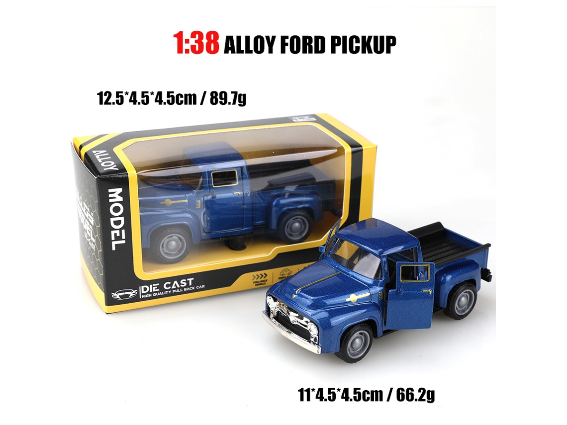 Miniatura de Carro em Escala 1/38, Modelo de Carro Clássico, Brinquedo Infantil. MDUG