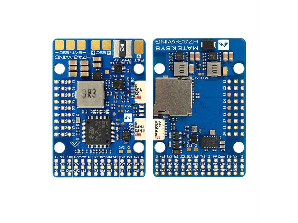 Controlador de voo Matek H7a3 asa Osd 3 6s Controlador de voo para modelos de aeronaves Asa Fixa MDUG