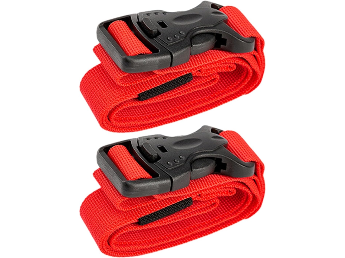 Conjunto De 2 Tiras Nylon Ajustáveis Bagagem, Cílios Postiços, Cinto De Nylon, Ferramenta Camping Ao Ar Livre