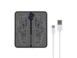 Tapete De Massagem Para Pés Ems Massageadores Elétricos Usb Lcd Portátil Usb Recarregável Slowmoose
