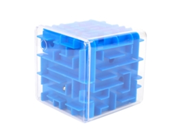 Mali brinquedo Labirinto Cúbico Plástico Puzzle Educativo para Crianças Presente (azul)