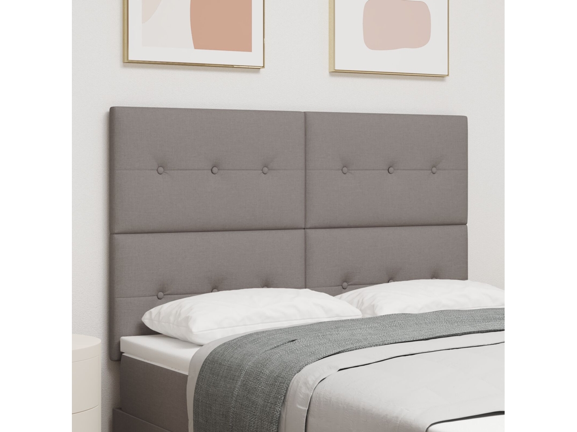 Cabeceira Com Botões Em Tecido Taupe 160 Cm Wsd78979 Lovely Home