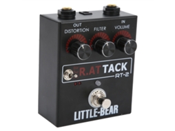 Laxiscreed Pedal De Distorção Para Guitarra Com Ajuste De 3 Níveis E Simulação De Som Rat