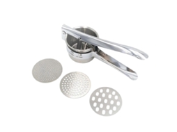 Prensa de Papa de Acero Inoxidable Tres En Uno para Cocina Hogar Exprimidor Manual Q Plata