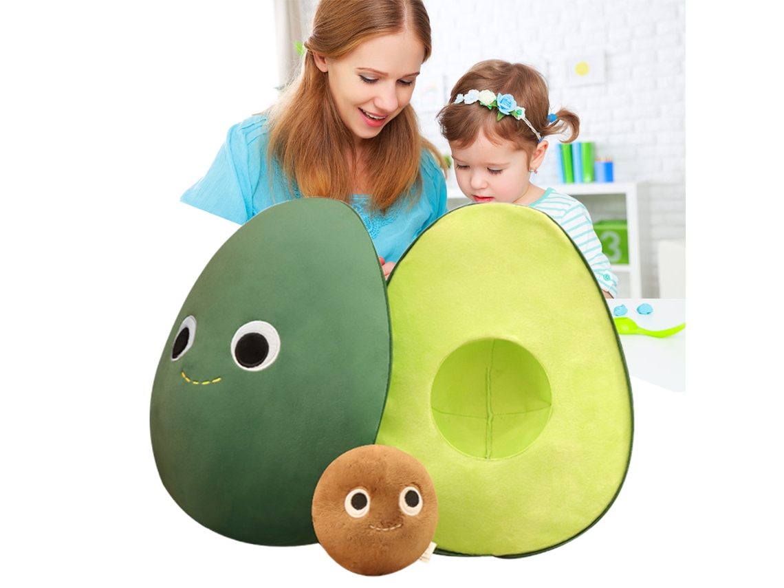 Primerox brinquedo de Pelúcia de Abacate Travesseiro Macio 35cm Presente Amado Fruta Stuffed Pillow
