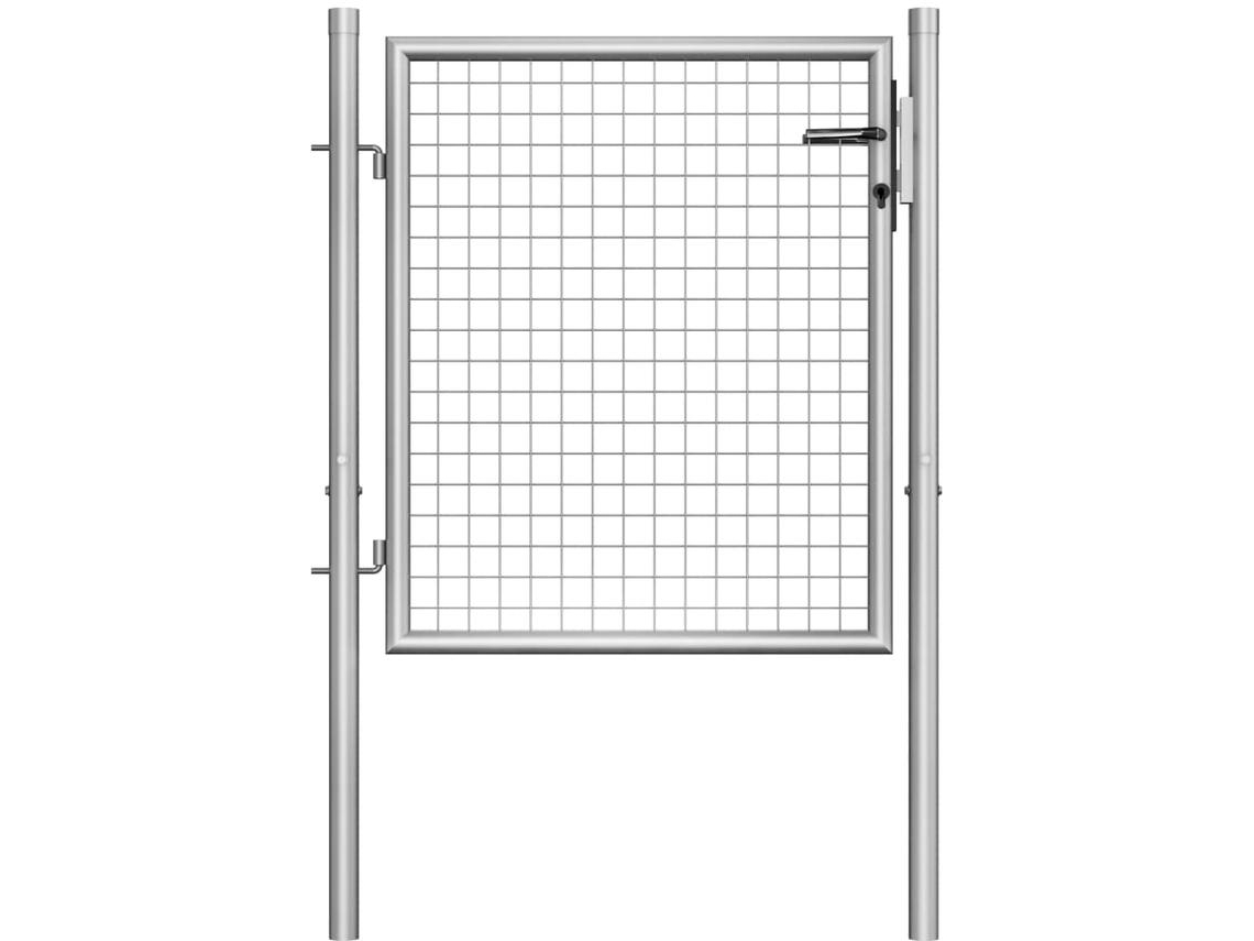 Garden Gate, Garden Gates Vidaxl Prateado Aço (105 X 75 Cm)