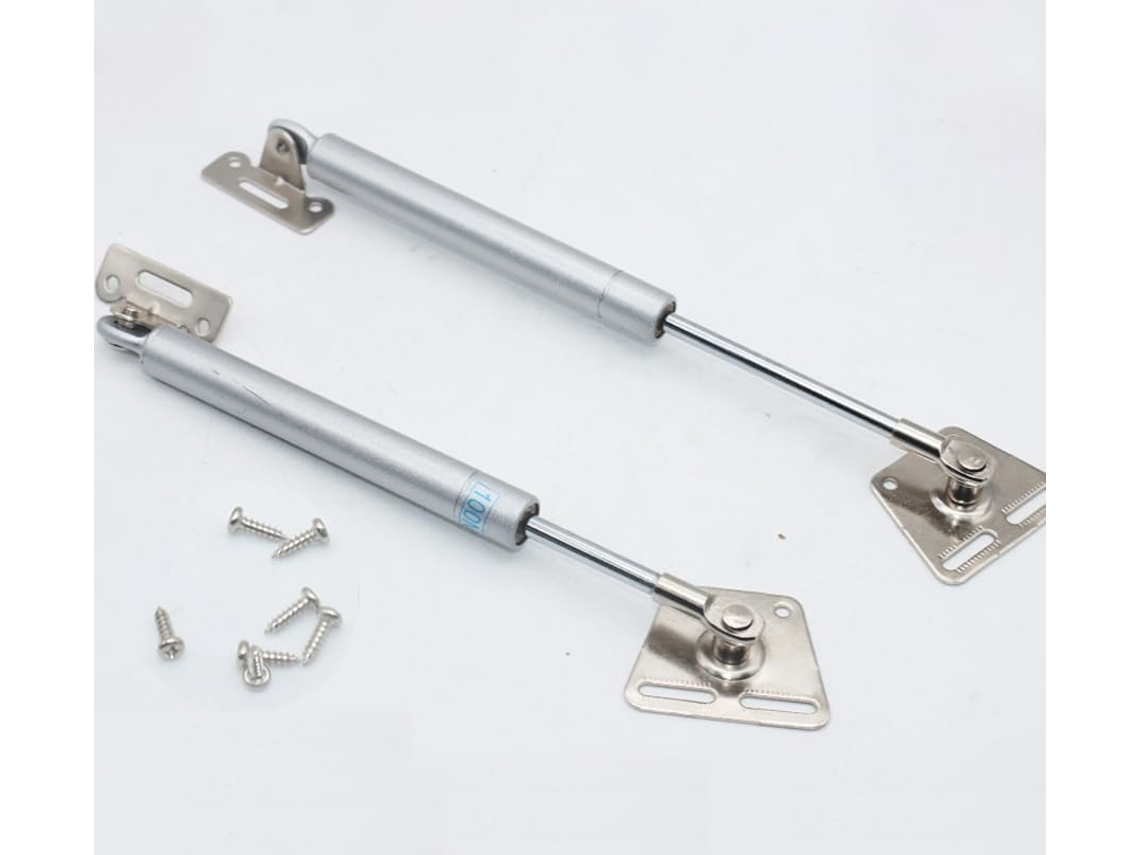 Haste De Suporte Com Mola A Gás Para Armário, Amortecedores A Gás 100n 282mm Prata Pacote Com 4 Para Várias Portas