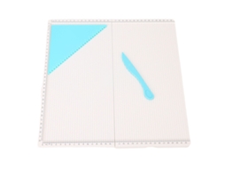 Tablero De Pontuação Plegável Com Ferramenta Triangular 320x320mm Para Cartões, Envelopes E Manuais De Papel