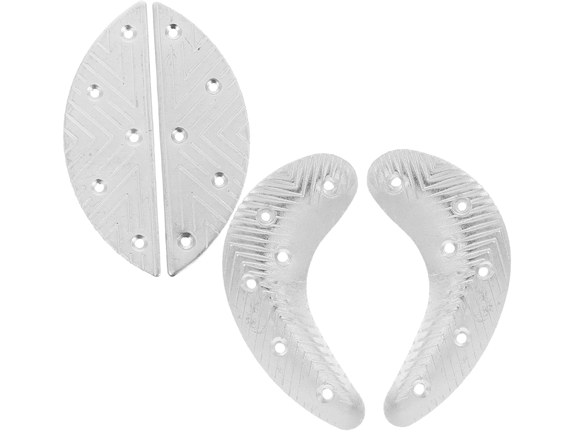 2 Pares De Protetores Metal Para Sapatos, Ideais Para Reparo De Saltos, Antiderrapantes E Duráveis, Perfeitos Para Botas