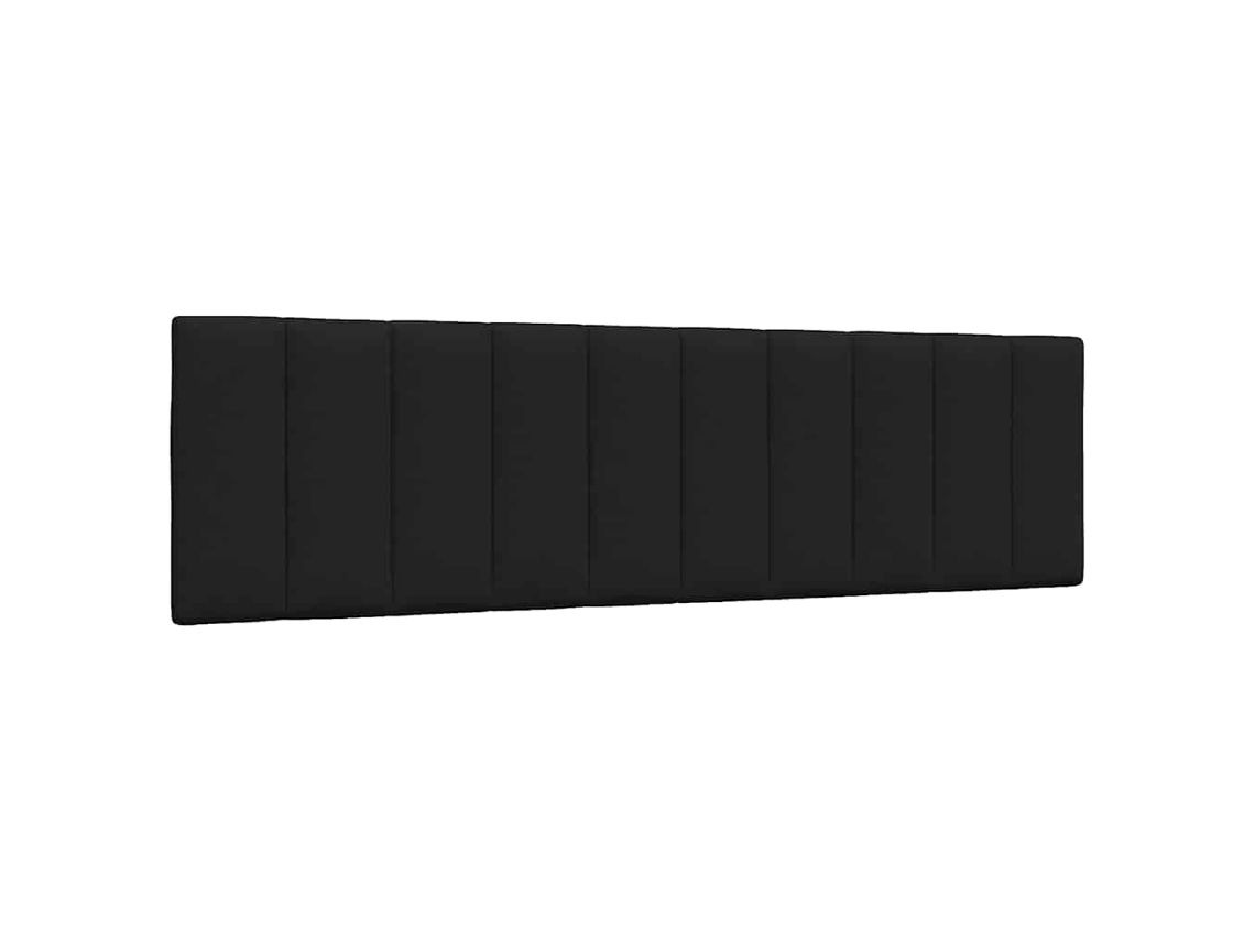 Vidaxl Almofadão De Cabeceira Hanko 180 Cm Tecido Preto