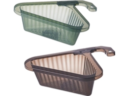 Conjunto De 2 Cestos Escorredores Triangulares, Cesto Para Pia Com Formato Especial, Para Cozinha, V