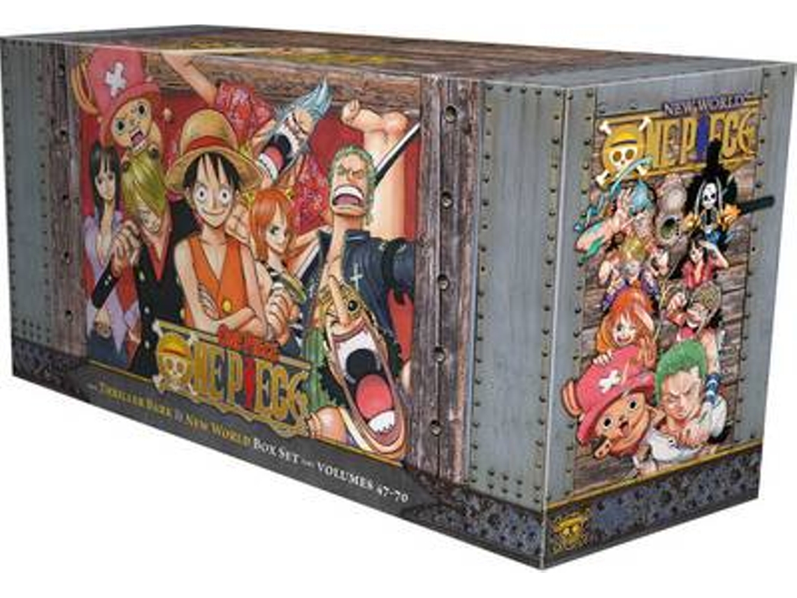 Livro One Piece Box Set 3 Thriller Bark to New World de Eiichiro Oda (Inglês)