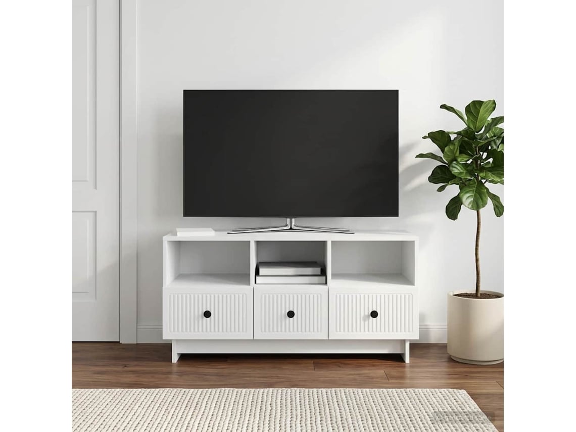 Vidaxl Gabinete para Tv Branco 102 X 34,5 X 50 Cm Derivados de Madeira