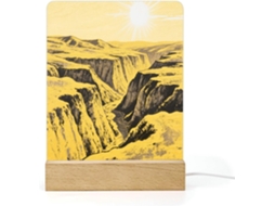 Luz Noturna Led Com Ravinas Planalto Loess, Luz Noturna Acrílica Com Base Banheiro, Corredor