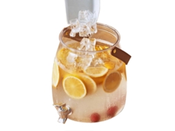 Dispensador De Bebidas Com Torneira, Dispensador De Bebidas Refrigerado De Grande Capacidade Para Sucos E Chás Gelados.