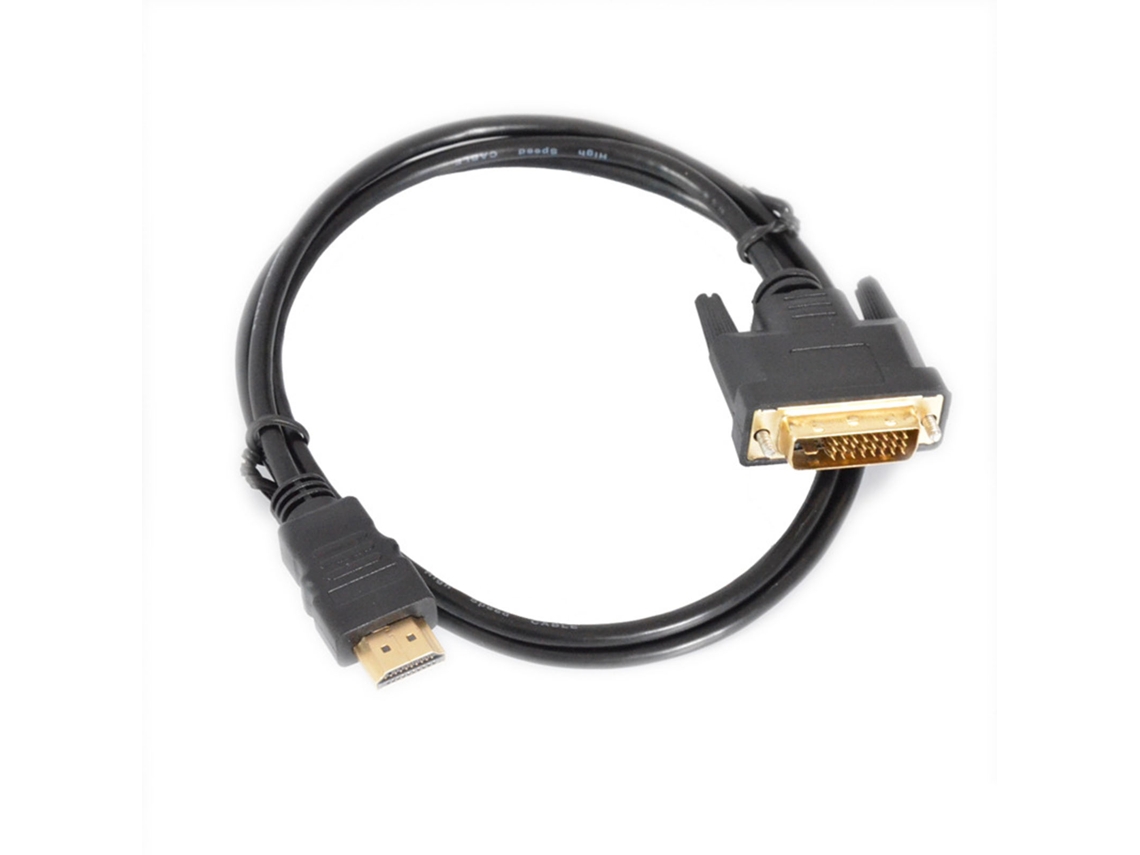 Cabo Hdmi para Dvi D 24+1 Bidirecional para Ps3 Laptop Tv com Conectores de Cobre